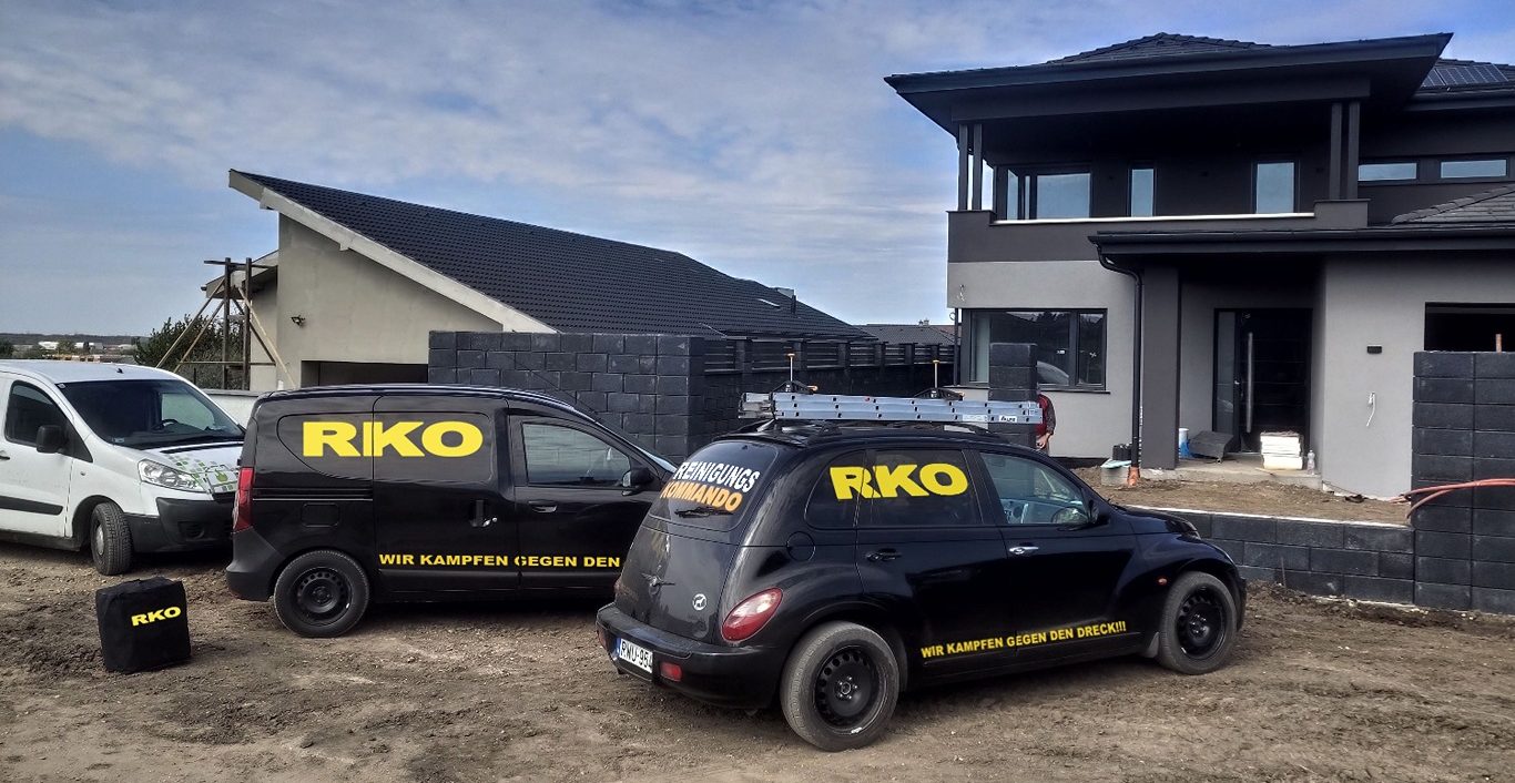 Reinigung Kommando - RKO - Ein Reinigungsfirma arbeitet in Baureinigung